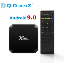 DQiDianZ X96mini 새로운 안드로이드 9.0 X96 미니 스마트 TV 박스 S905W 쿼드 코어 지원 2.4G 무선 와이파이 미디어 박스 셋톱 박스