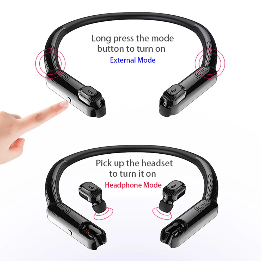 XG10 TWS Bluetooth наушники, включая портативные наушники для шеи HD стерео беспроводные наушники с шумоподавлением игровая гарнитура