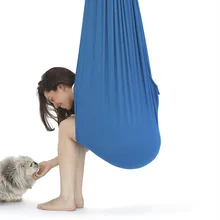 Hamac balançoire en coton pour enfants, pour autisme, tdah, ajout de thérapie, sensoriel, paquet élastique, siège stable, balançoire