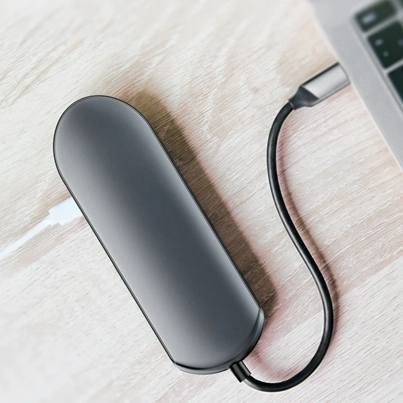 8 в 1 концентратор Usb Type C Hdmi 4K Usb C концентратор для Gigabit Ethernet Rj45 Lan адаптер для Macbook Pro Thunderbolt 3 Usb-C порт зарядного устройства Si