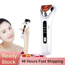

Ultrasonic Facial Beauty Massager Machine Warm Ion Importing Skin Rejuvenation Device Import Export Face Cleansing Care Massager