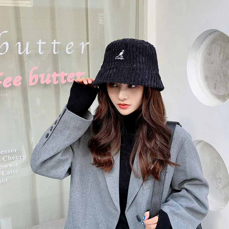 PROD 1005003312532438 2021 Autumn and Winter New Casual Ladies Hat
Coarse Grain Corduroy Warm and Windproof Fisherman Hat Tide Letter
Basin Hat