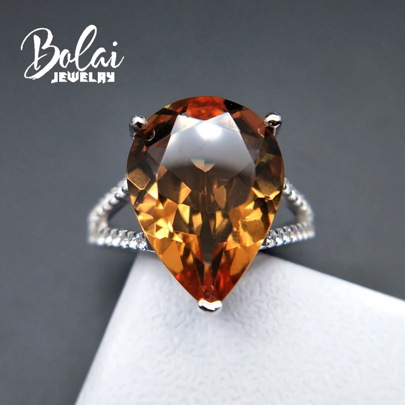 Bolaijewelry, Zultanite кольца стерлингового серебра 925 ювелирные изделия груша 12*16 мм драгоценный камень создан изменение цвета элегантный подарок для девочек
