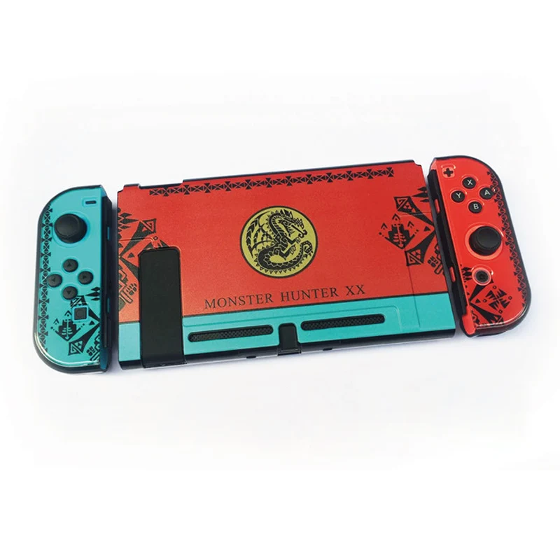 Nintendo Switch с цветным рисунком, жеская защитка закрепляемые Крышка корпуса чехол для Nintend NS консолью коммутатора& Joy-Con для Nintendo Switch - Цвет: A003