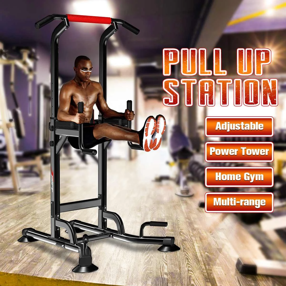 - 4in1 Multifunctional Indoor Fitness Equipment Horizontal Bar SingleParallel Bar Pull Up Trainer Body Buliding Arm Back Exercise