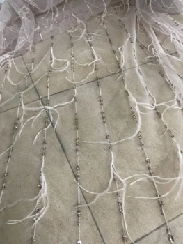 

Sophia-56.6805 fashionable sequins tulle embroidery french net lace fabric for party dress