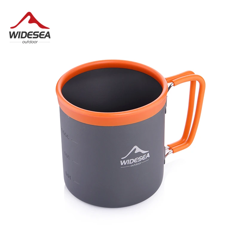 Widesea camping aluminum cup outdoor mug tourism tableware picnic cooking equipment tourist coffee drink trekking hiking 1