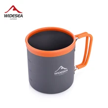 

Widesea camping aluminum cup outdoor mug tourism tableware picnic cooking equipment tourist coffee drink trekking hiking