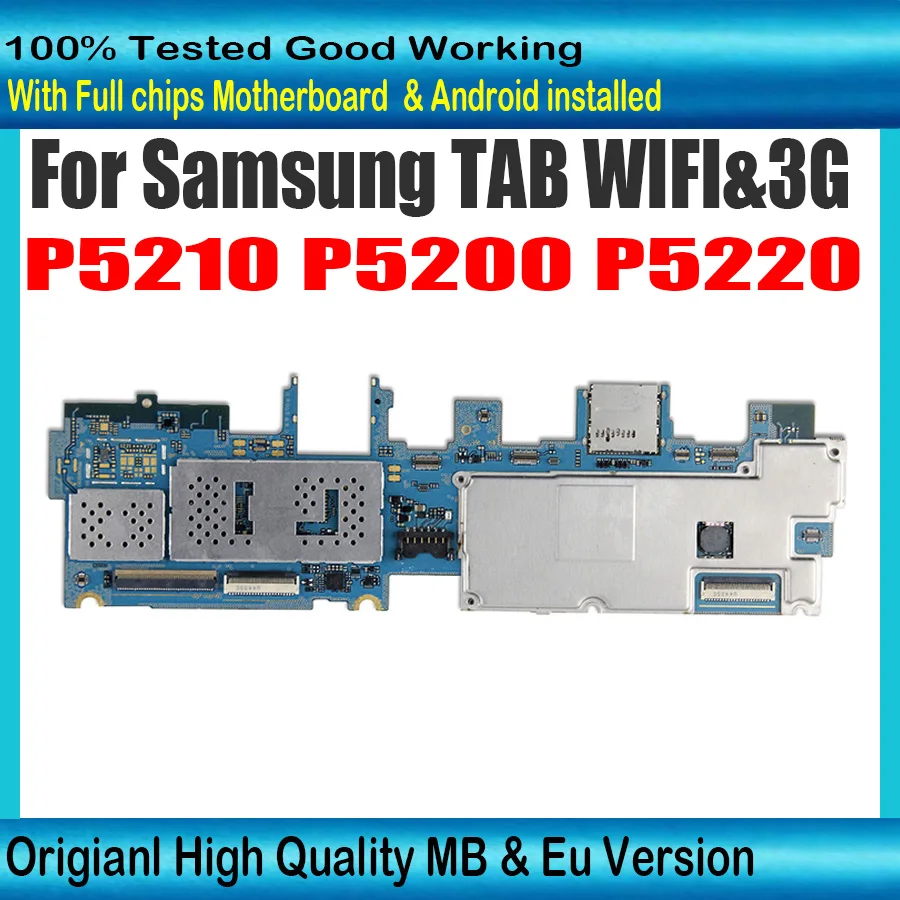 Европейская версия материнской платы 16 ГБ печатная плата для Samsung Galaxy Tab 3 10 1 P5210