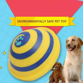 

Dog Round Squeaky Training Toys Dog Durable Teeth Cleaning Ball Semi-circular Pet Chew Toy for Pet Training Non-toxic Supplies