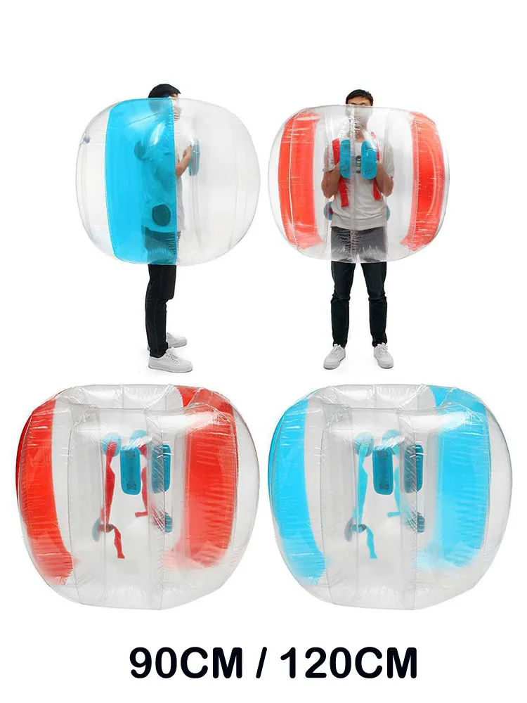 Inflatable Bubble Bumper Ball Outdoor Fitness Game Bubbles Zorb Ball Inflated Zorb Body Toy 90cm Air Pump for Free inflatable water ball
