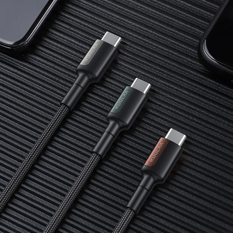 KUULAA usb type-C-usb type-C кабель для Xiaomi Redmi Note 7 60 Вт PD QC 4,0 Быстрая зарядка USB-C кабель для samsung Galaxy S10 S9