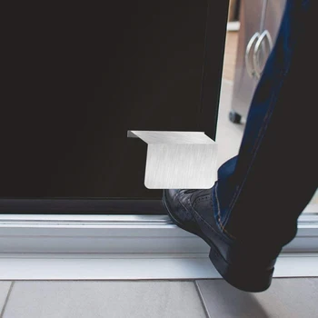 

Alloy Hands Free Foot-operated Door Opener Metal Hygienic Sanitary Floor Handle Easily Open Doors