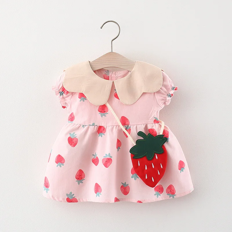 

Summer Newborn Baby Girl Clothes Toddler Casual Print Princess Birthday Party Dresses 0-2 y Baby Girls Dress Clothing Vestidos