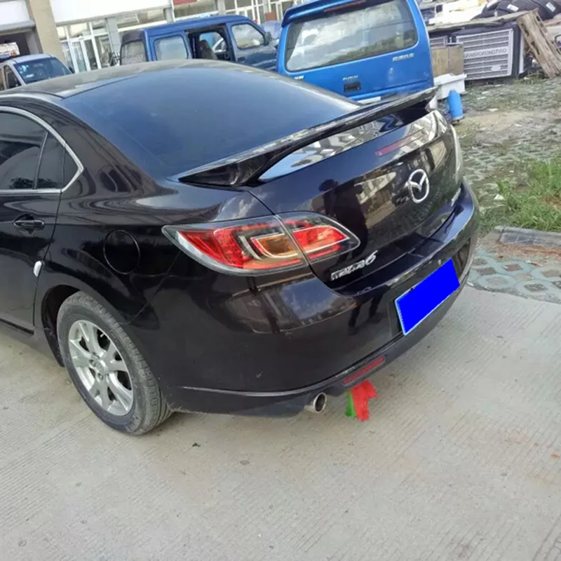 Для Mazda 6 4 Двери Седан спойлер 2006 2013 высокого качества ABS Материал заднее крыло