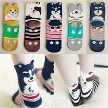 5 пар, женские носки, осень и зима, серия с персонажами из мультфильмов о животных, милые носки в стиле Харадзюку, милые носки, подарки, meias