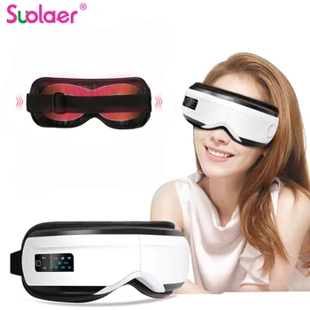 

Electric Vibration Bluetooth Eye Massager Eye Care Device Wrinkle Fatigue Relieve Vibration Massage Hot Compress Therapy Glasses