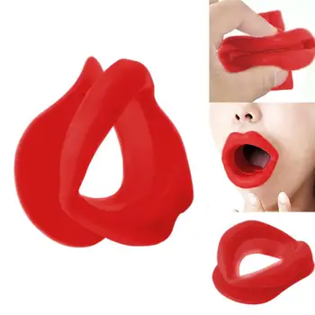 

1pcs Lips Slim Exerciser Face Slimmer Lip Trainer Anti-Wrinkle Anti-Aging Silicone Gel Facial Muscle Oral Exercise Women