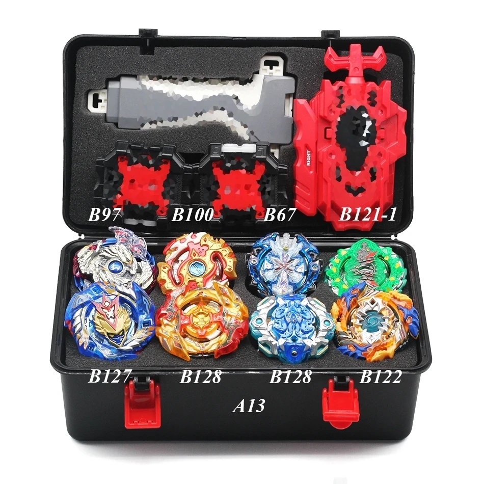 Новинка, Bey Bay Burst набор, коробка для инструментов, Арена, игрушка, распродажа, B133, B131, ручка, лопасти пусковой установки, дренажная игрушка, металлический Спиннер