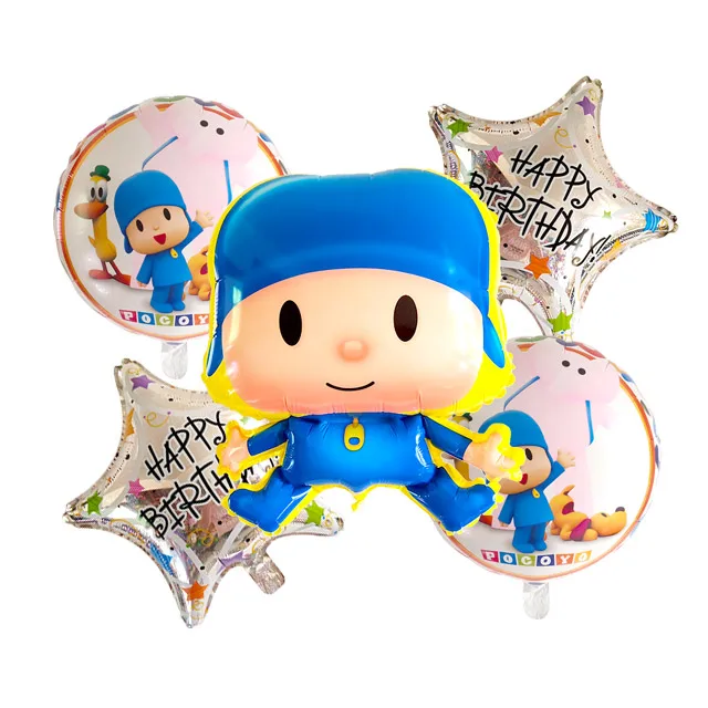 15 шт./компл. мультфильм воздушные шары покойо Happy День рождения со звездами шарами», узор в горошек, модель латекс комплект Inflables Игрушки для мальчиков Festa следа