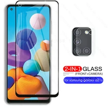 Vidro sansung um 21c a21c óculos protetor de câmera para samsung galaxy a21s a 21s 2020 sm-a217f/ds película protetora 6.5'
