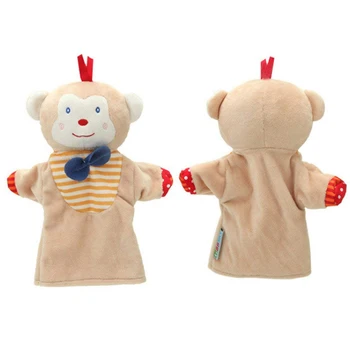 

Newborn Baby Lovely Cartoon Animal Hand Puppets Doll Infant Baby Bedtime Stories Scene Prop Baby Appease Towel Multifunctional
