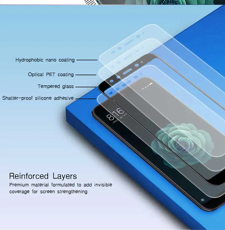 Закаленное стекло 9D Pre mi um для Xiao mi A1 A2 mi 8 Lite 8 SE mi 6 6X5 5X 5C 5S Plus Защитная пленка для экрана