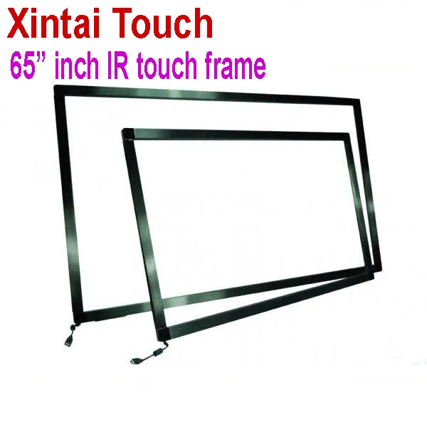 

Free Shipping! 3PCS 65" driver free IR Touch Screen Panel/Frame, Truly 10 points USB Touch Screen Overlay kit
