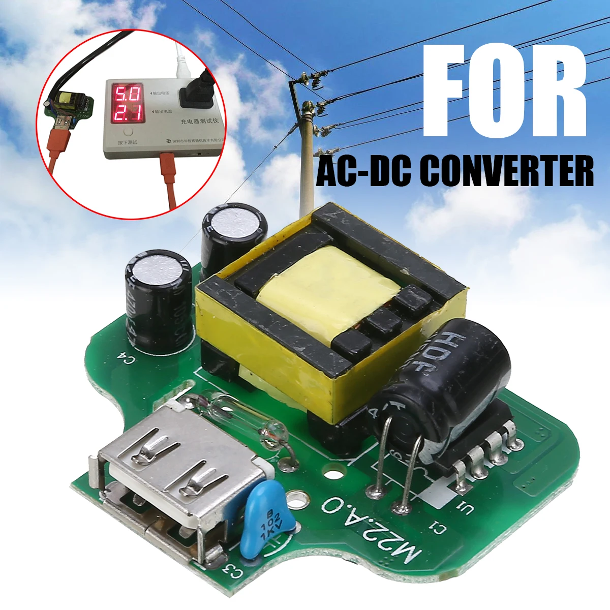 1 шт. Мини AC 110 В 220 в 230 В в DC 5 В 2.1A USB интерфейс выход доска AC-DC конвертер для DIY телефон зарядное устройство модуль питания