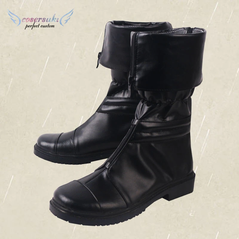 Stivali Cloud Strife Cosplay FF7 - Pelle PU, Nero - Foto 4