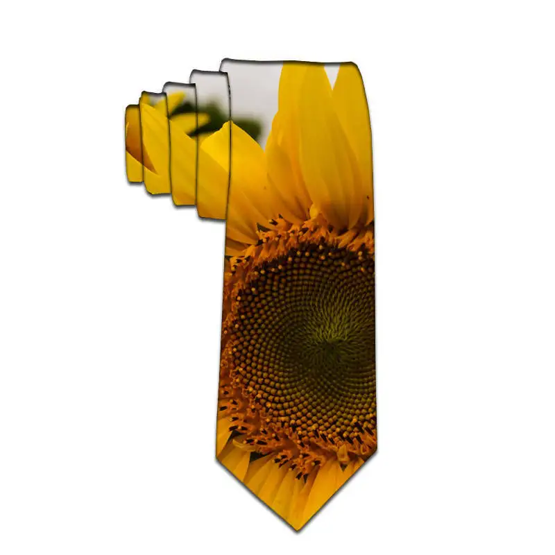 3D Printed Men's Polyester Slim Tie Funny Pattern Wedding Party Casual Happy 8cm Wide Tie Jacquard Weave Man Shirt Accessories