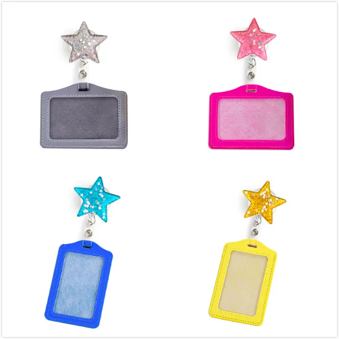 Carrete retráctil de alta calidad para insignia de enfermera, funda para tarjeta de identificación, pentagrama, corazón, gran oferta