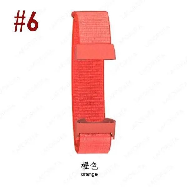 6 Orange Laforuta браслет для Fitbit Charge 3 Band Charge3 нейлоновый ремешок для часов Женский Мужской Браслет Фитнес Спорт петля аксессуары - Цвет ремешка: 6 Orange