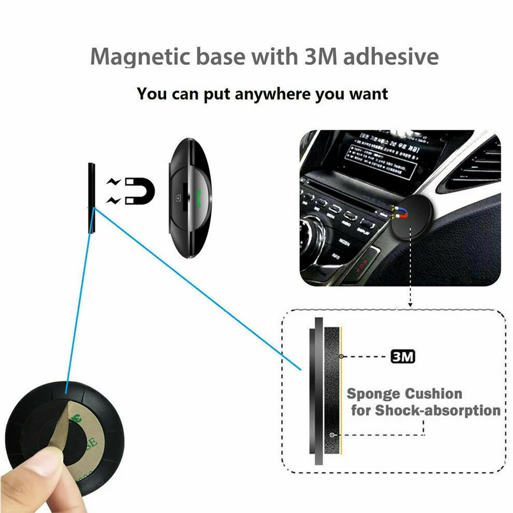 Абсолютно стиль беспроводной громкой связи Bluetooth FM передатчик MP3 плеер 2 USB автомобиля