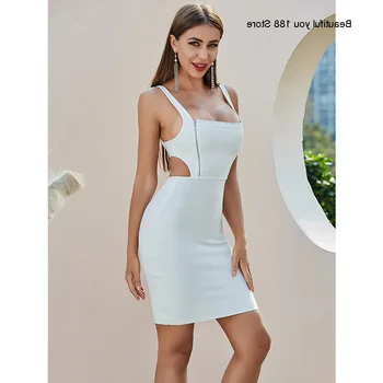 

hot-selling party Women's dress, sling, sexy, slim waist, zipper, party dress