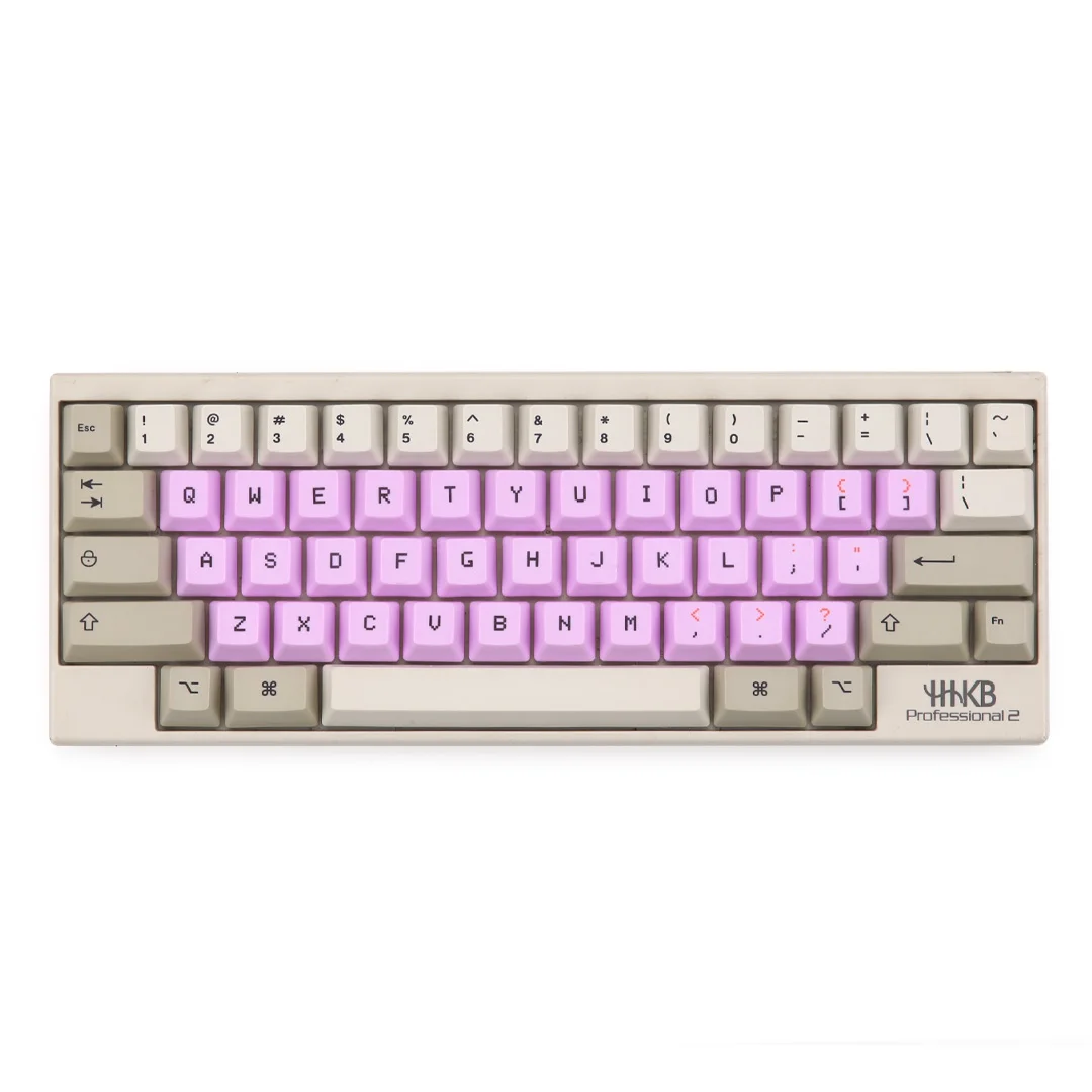 33 Alphabet Keys Capacitive Keyboard PBT Keycaps Blue Pink Green Yellow Purple Colorful Replace