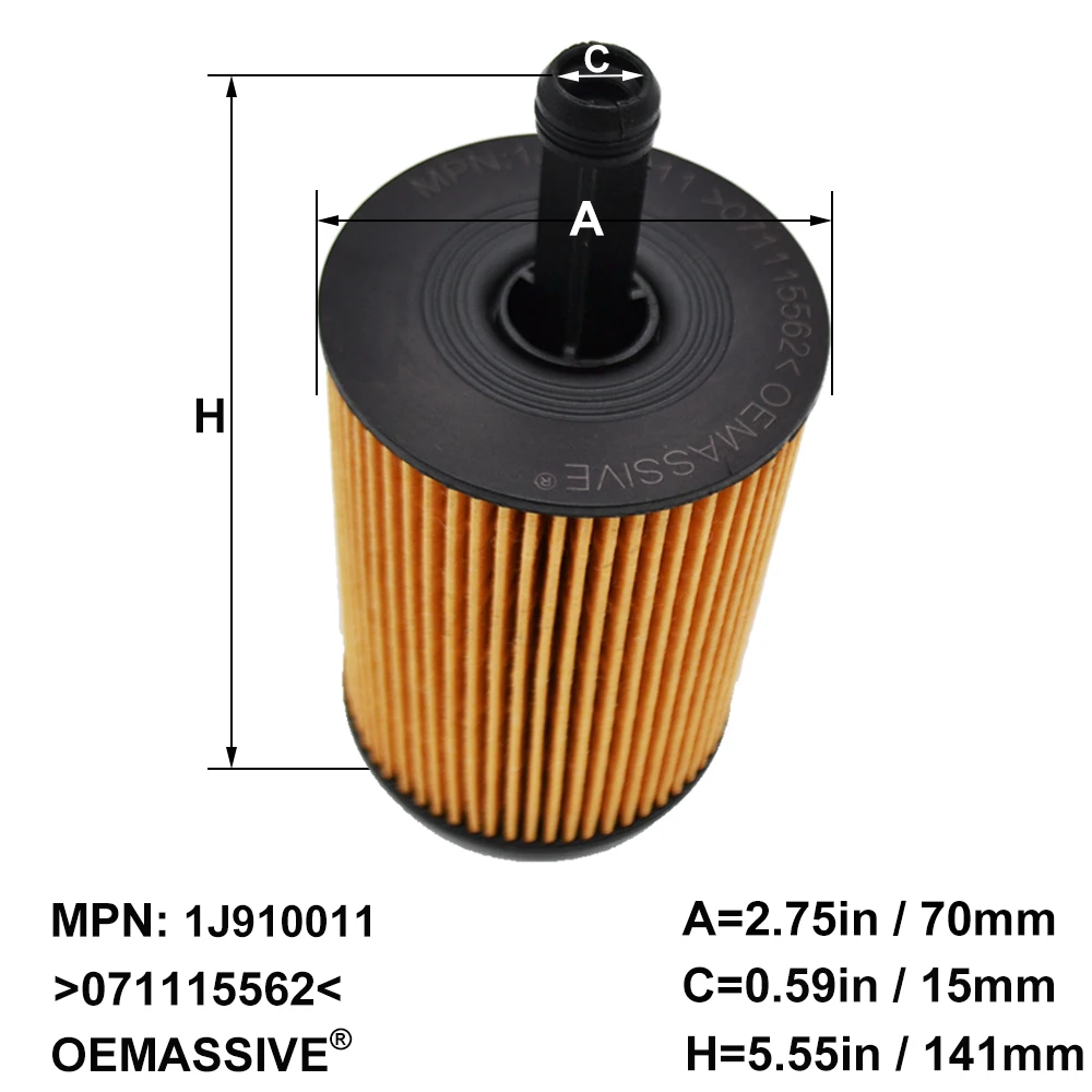 Масляный фильтр 071115562C для Mitsubishi Audi Volkswagen Eurovan Sharan Skoda Fabia ROOMSTER Superb Leon Seat Alhambra Ibiza Artega