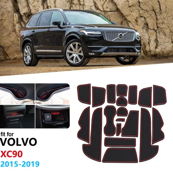 

Anti-Slip Rubber Gate Slot Cup Mat For Volvo XC90 2015~2019 Door Groove Mat 2016 2017 2018 MK2 2 D4 D5 D6 T5 T6 T8 Accessories