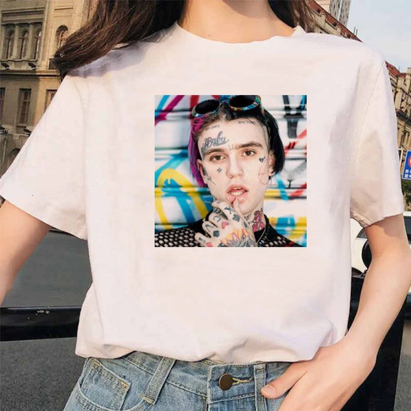 Женская летняя повседневная футболка с короткими рукавами 90s Harajuku футболки для