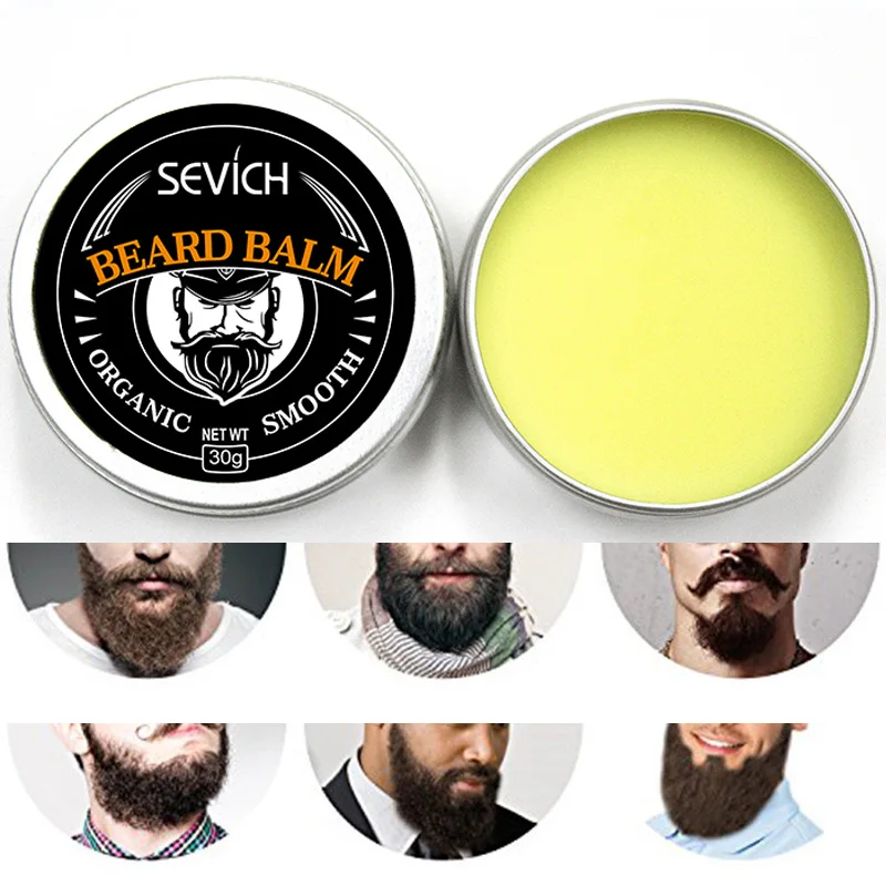 

Sevich Natural Beard Balm Wax Moisturizing Styling Conditioner Beard Growth Smoothing Moustache Wax for Men's Beard Care 30g/60g
