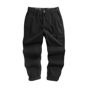

Newest Mens Sweatpant Vintage Overalls Cargo Pants Winter Track Pants for Men Pants Casual Winter Polyester Black Pants NN50CK