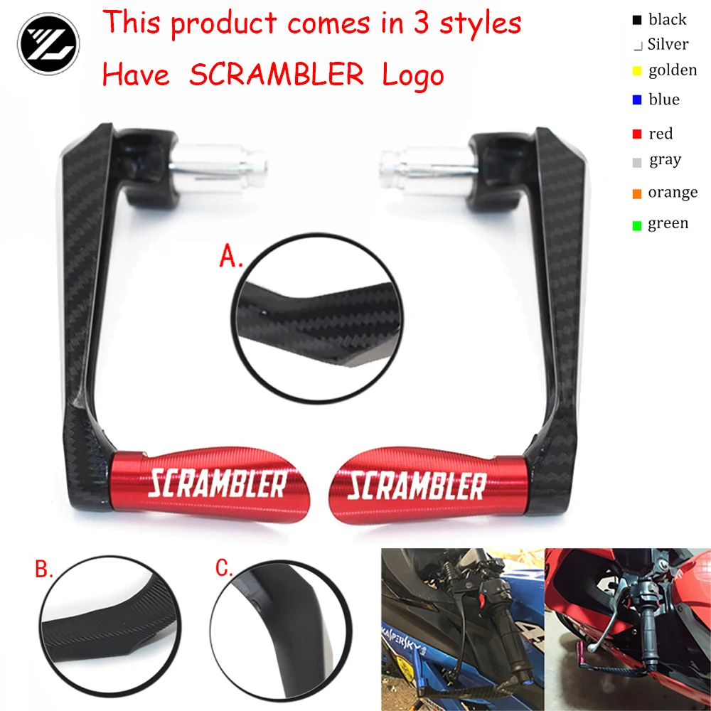 

Motocycle Handlebar Handle grips Bar Ends Brake Clutch Levers Guard Protector For Ducati Scrambler (all except Cafe Racer) 2015