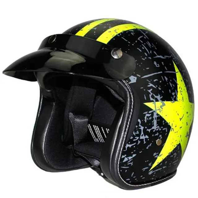 Vega Vintage Motorcycle Helmet for Men & Women DOT Classic Retro Open Face ATV 