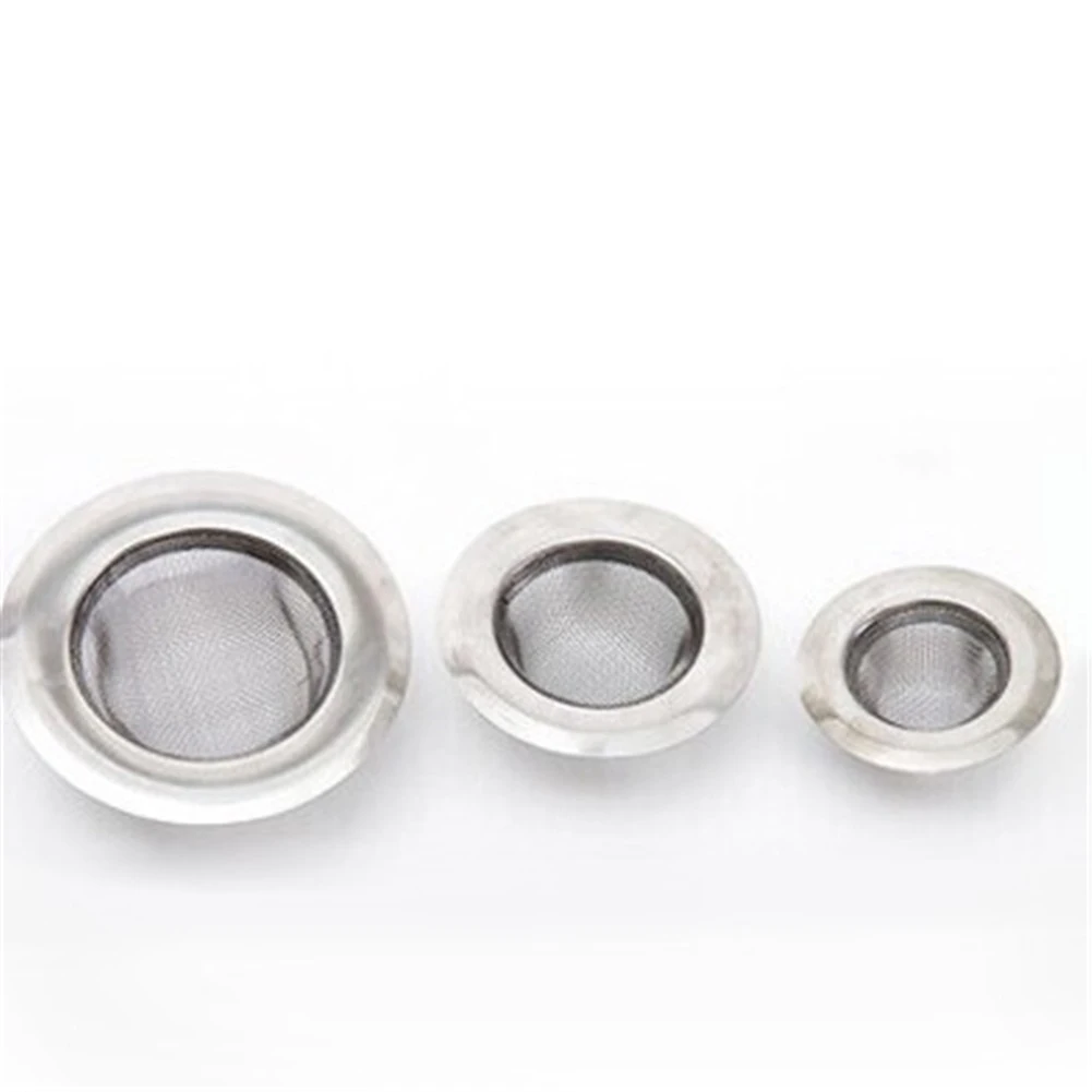 

S M L Bathtub Hair Catcher Stopper Shower Drain Hole Filter Trap Kitchen Metal Sink Strainer Stainless Steel Sink Strainer