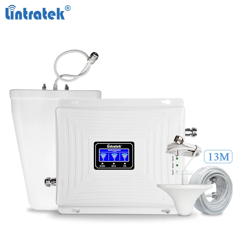 lintratek усилитель сотовой связи 900 1800 2100 бустер репитер gsm 3g 4g lte сотового сигнала