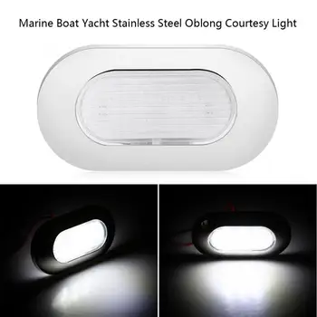 

Daytime Running Lights 12V White LED Marine Boat Yacht Stainless Steel Oblong Courtesy Light Stair Deck Usage car accessories