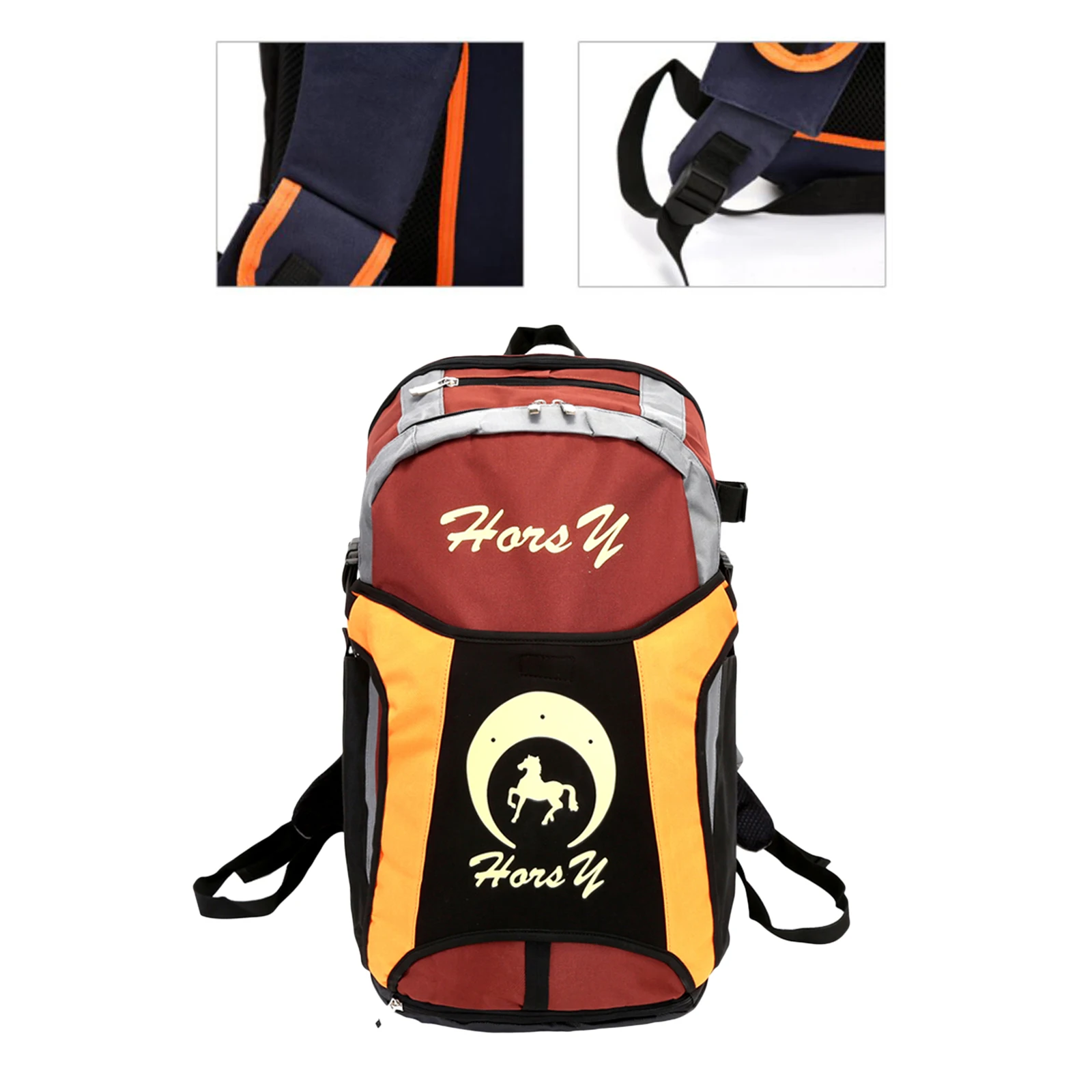 Equestrian Equipment Backpack Helmet Storage Bags Sack Carrier Rucksack Pack 4
