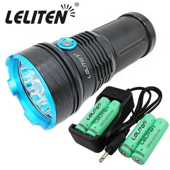 

Super Bright XML-T6x12LED powerful led flashlight Torches torchflashlight lantern Use 4x18650 battery