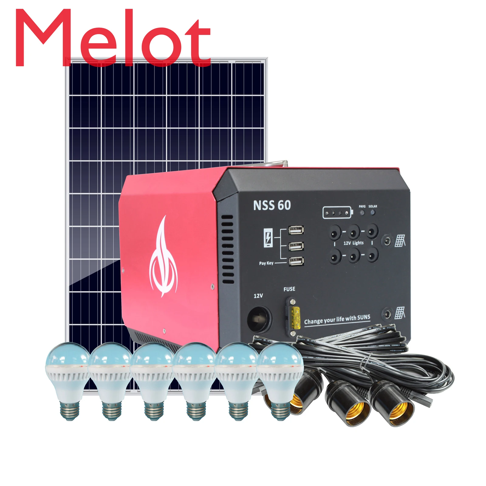 

New arrival pay as you go solar home system 60W for rent to own installment business