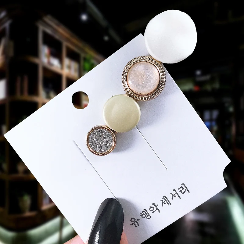 Fashion Women Acetate Hairpins Hair Ornament Macarons Hair Clip Headwear Female Hair Accessories Styling Headband